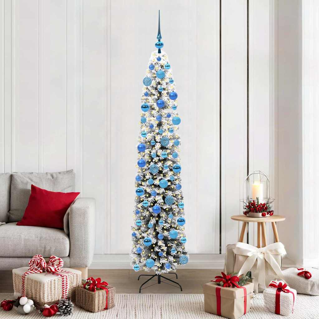 Sapin de Noël artificiel Vert 180 cm PVC et acier et plastique
