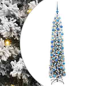 vidaXL Tehisj&otilde;ulupuu Roheline 180 cm PVC, teras ja plastik