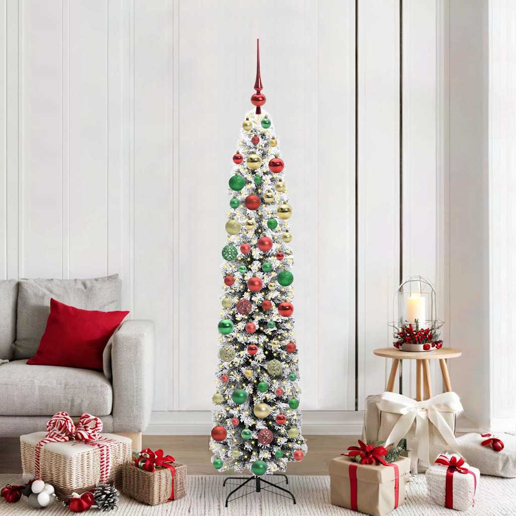 Sapin de Noël artificiel Vert 180 cm PVC et acier et plastique