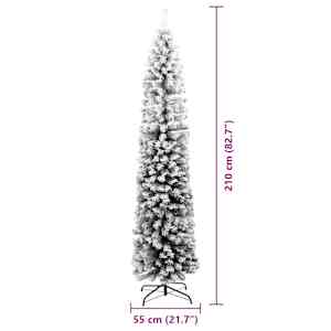 Umělý vánoční stromeček Zelená 210 cm PVC, ocel a plast - obrázek 9