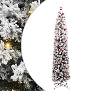 Umělý vánoční stromeček Zelená 210 cm PVC, ocel a plast - obrázek 1