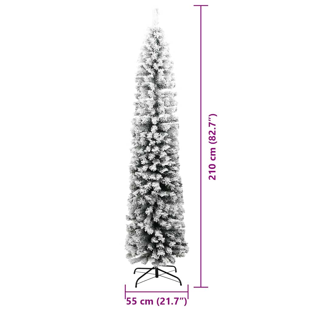 Umělý vánoční stromeček Zelená 210 cm PVC, ocel a plast - obrázek 14