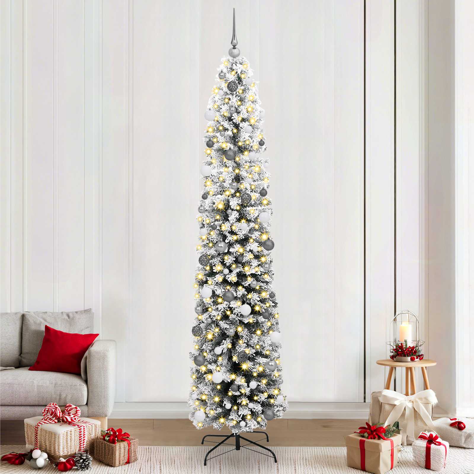 Umělý vánoční stromeček Zelená 240 cm PVC, ocel a plast