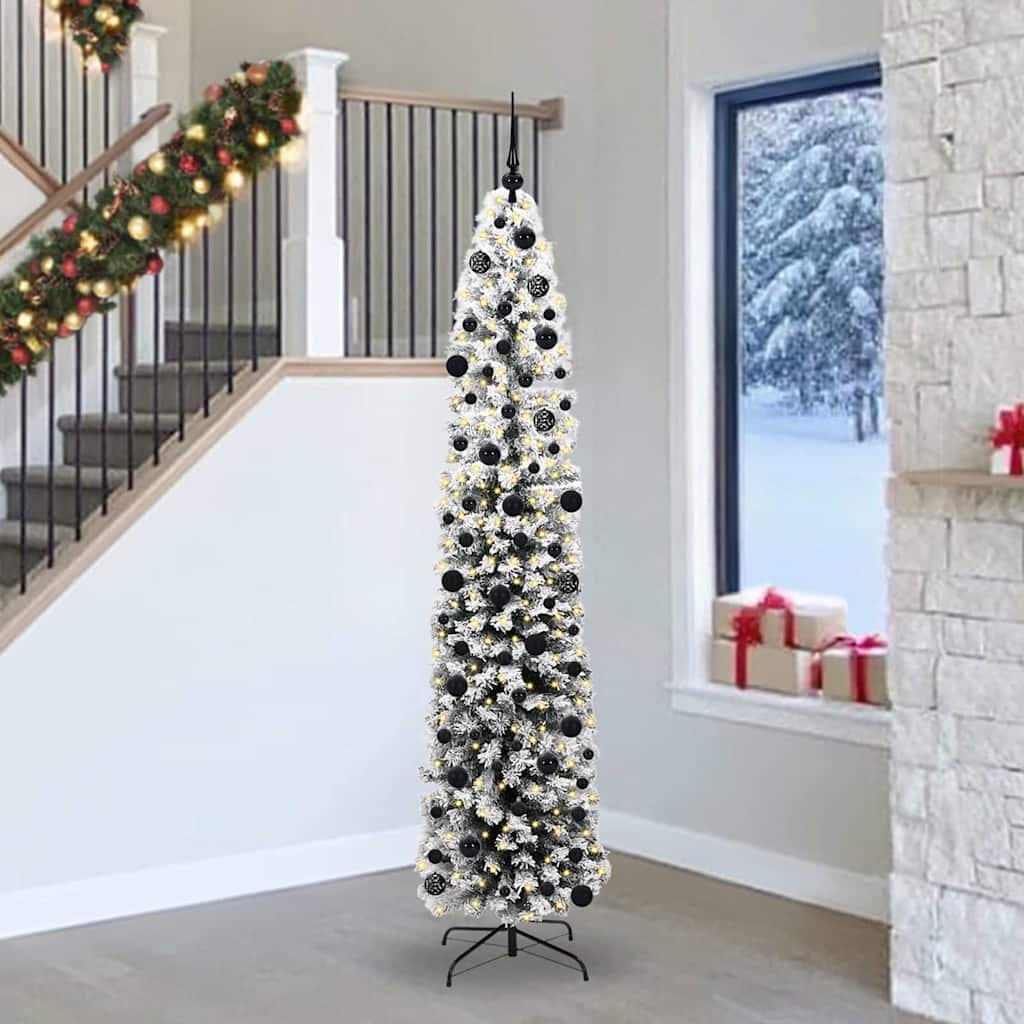 Sapin de Noël artificiel Vert 240 cm PVC et acier et plastique