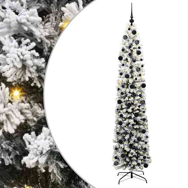 vidaXL Tehisj&otilde;ulupuu Roheline 240 cm PVC, teras ja plastik