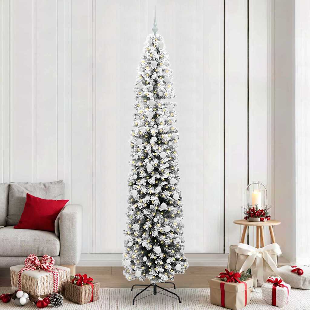 vidaXL Künstlicher Weihnachtsbaum mit 300 LEDs mit Ständer Grün 240 cm