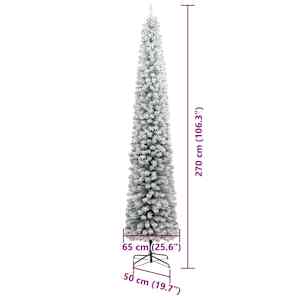 Umělý vánoční stromeček Zelená 270 cm PVC, ocel a plast - obrázek 12