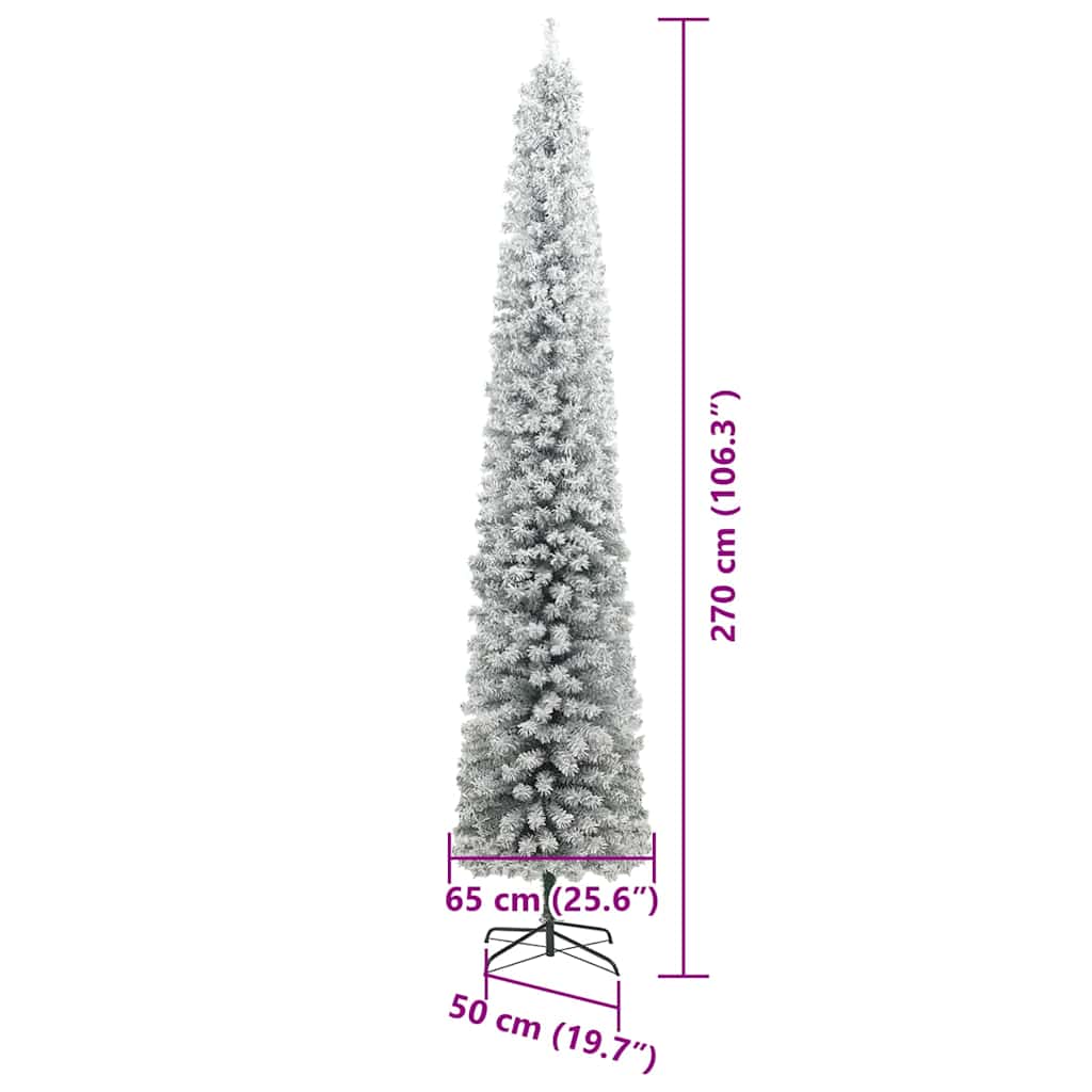 Umělý vánoční stromeček Zelená 270 cm PVC, ocel a plast - obrázek 15
