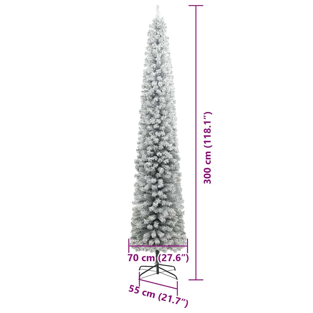 Umělý vánoční stromeček Zelená 300 cm PVC, ocel a plast - obrázek 14