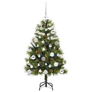 Umělý sklopný vánoční stromeček s kužely Zelená 120 cm - obrázek 4