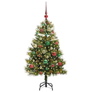 Umělý sklopný vánoční stromeček s kužely Zelená 120 cm - obrázek 3