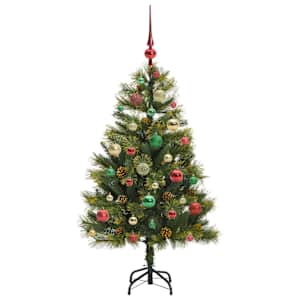 Umělý sklopný vánoční stromeček s kužely Zelená 120 cm - obrázek 6