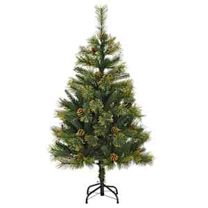 Umělý sklopný vánoční stromeček s kužely Zelená 120 cm - obrázek 7