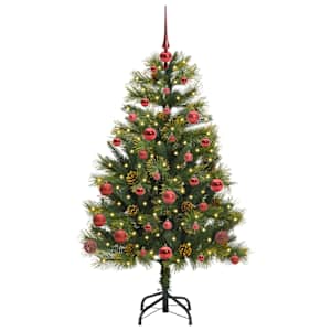Umělý sklopný vánoční stromeček s kužely Zelená 150 cm - obrázek 3