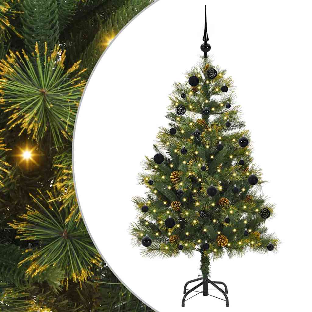 Kunstig Hængslet Juletræ med Kogler Grøn 150 cm 2 8721288980410 wbg an m en hd 1