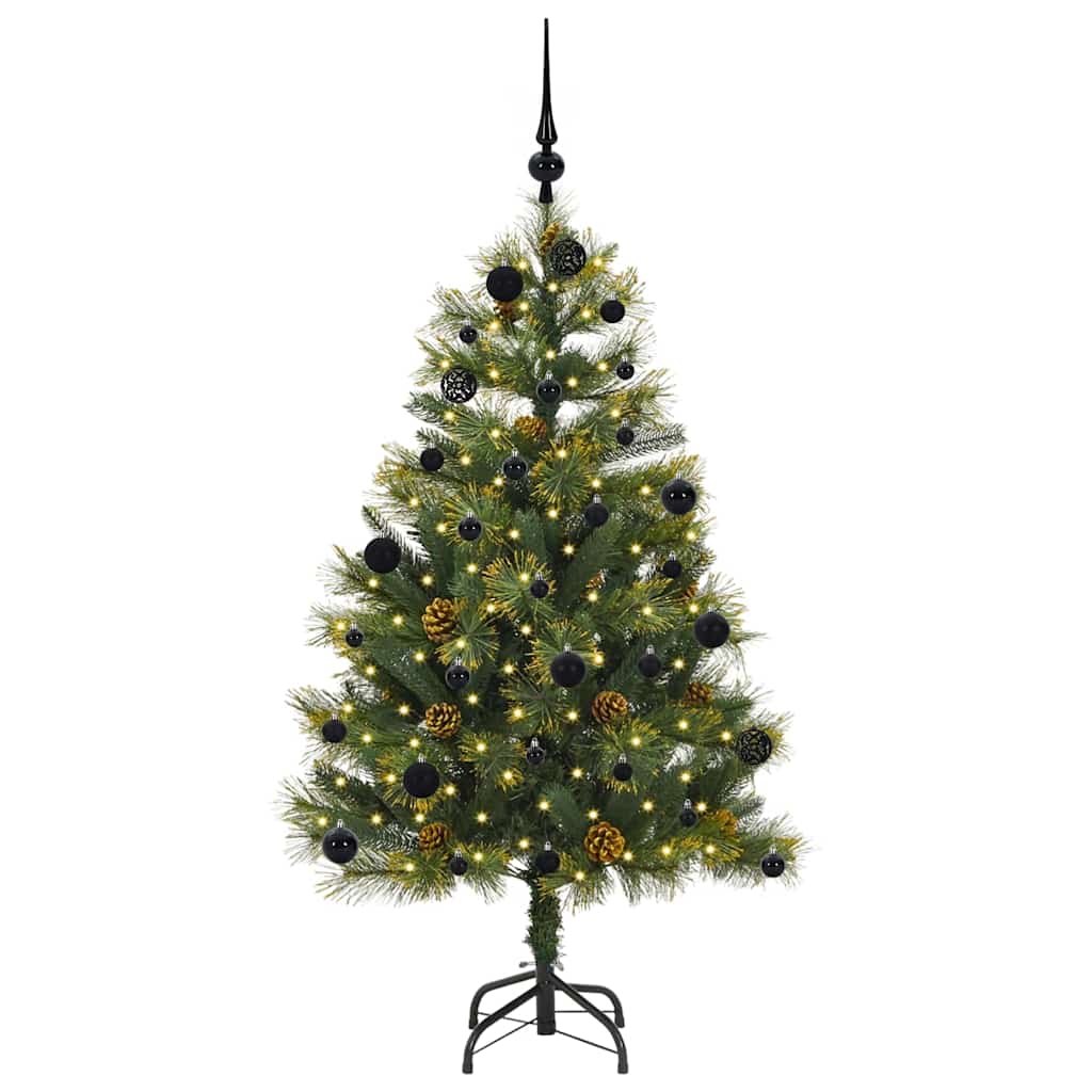 Kunstig Hængslet Juletræ med Kogler Grøn 150 cm 3 8721288980410 wbg fr en hd 1