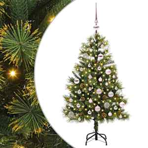Umjetno zložljivo božićno drevo s stožci Zelena 150 cm