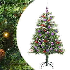 Umělý vánoční stromeček Zelená 150 cm PVC a kov - obrázek 2