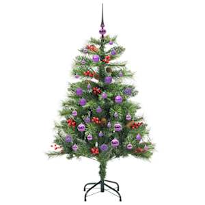 Umělý vánoční stromeček Zelená 150 cm PVC a kov - obrázek 4