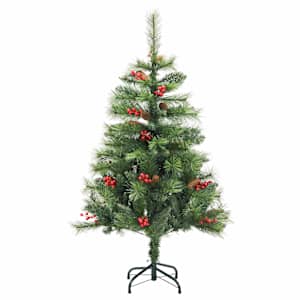 Umělý vánoční stromeček Zelená 150 cm PVC a kov - obrázek 5