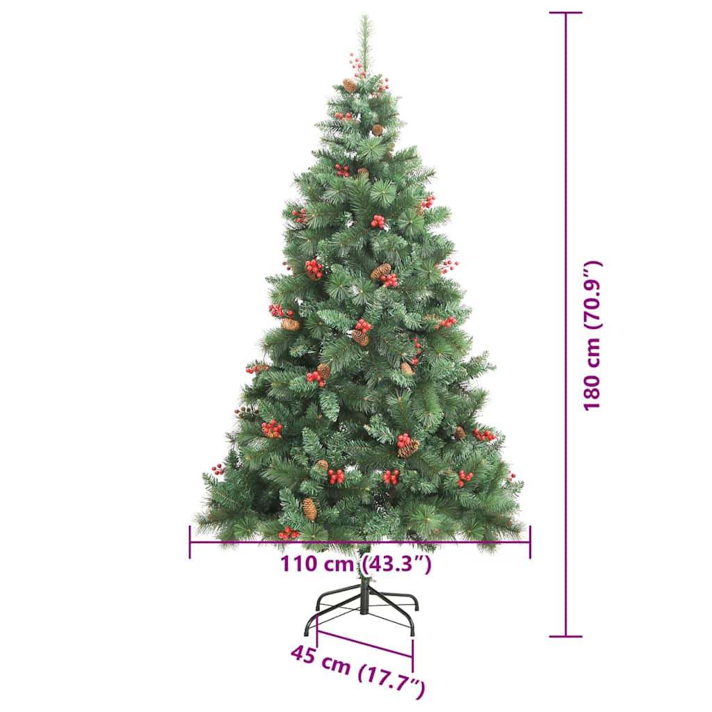 Umestno božično drevo 300 LED Toplo bela PVC in kovina Zelena