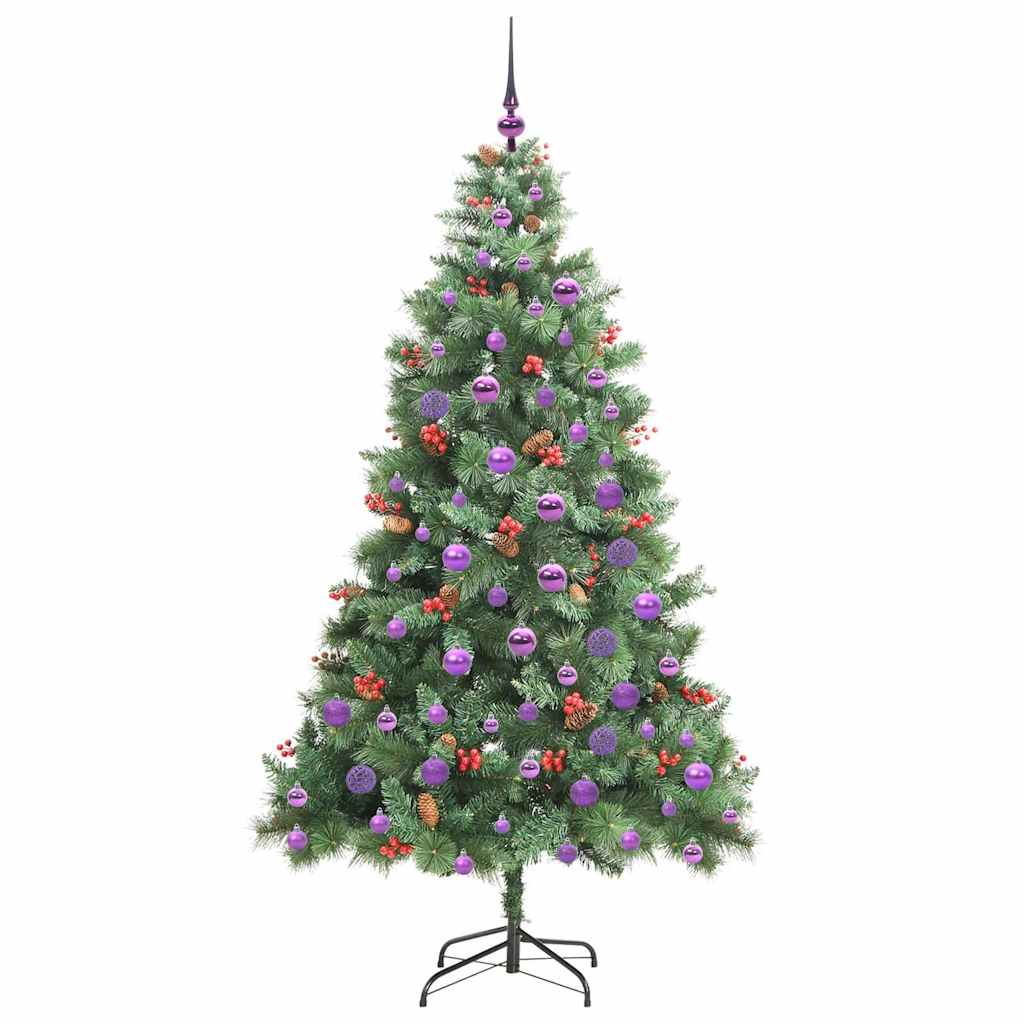 Umestno božično drevo 300 LED Toplo bela PVC in kovina Zelena