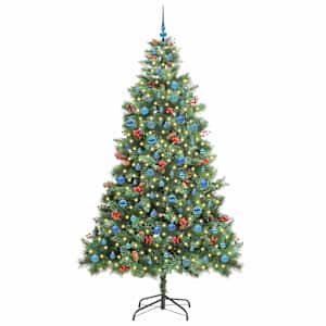 Umělý vánoční stromeček Zelená 240 cm PVC a kov - obrázek 3