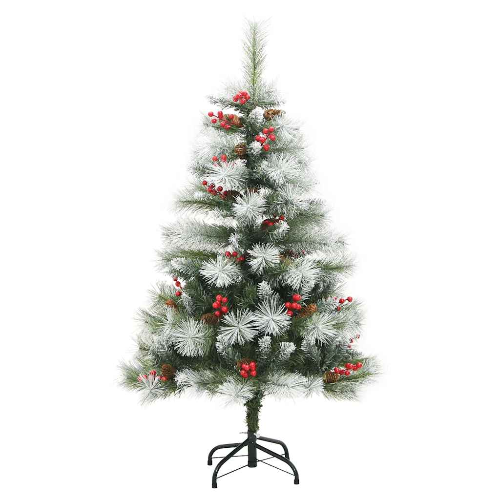 Tehisjõulupuu Roheline ja valge 150 cm PVC, metall ja plastik 7 Kõik vajalik sinu aeda ja koju! Tehisjõulupuu Roheline ja valge 150 cm PVC, metall ja plastik - Image 7
