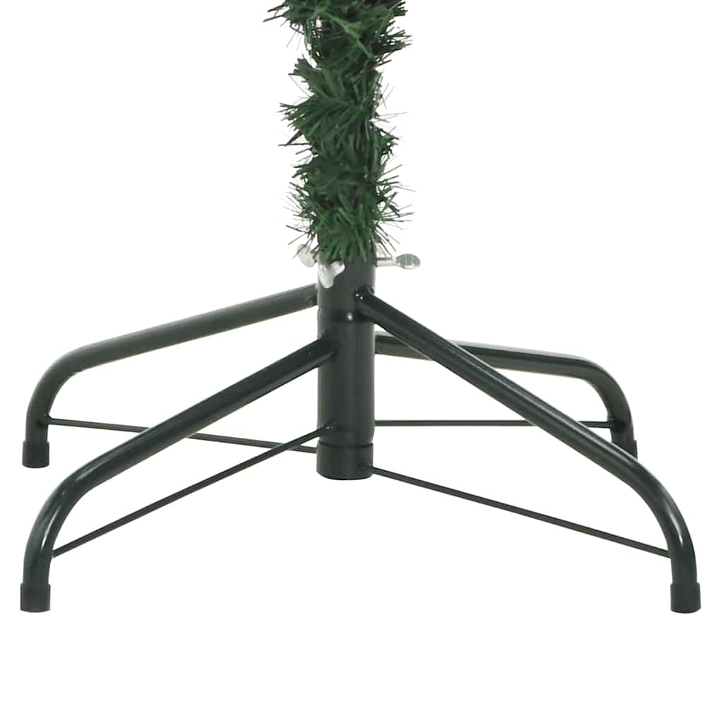 Umělý vánoční stromeček Zelená a bílá 210 cm PVC, kov a plast - obrázek 12