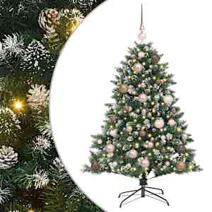 Umělý vánoční stromeček Zelená 120 cm PVC, plast a ocel - obrázek 2