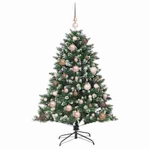 Umělý vánoční stromeček Zelená 120 cm PVC, plast a ocel - obrázek 4
