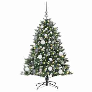 Umělý vánoční stromeček Zelená 120 cm PVC, plast a ocel - obrázek 3