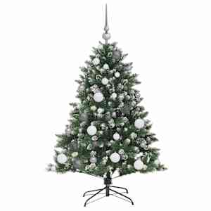 Umělý vánoční stromeček Zelená 120 cm PVC, plast a ocel - obrázek 4
