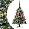 vidaXL Tehisj&otilde;ulupuu Roheline 120 cm PVC, Plastikk ja Teras
