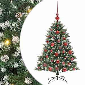 Umělý vánoční stromeček Zelená 120 cm PVC, plast a ocel - obrázek 2