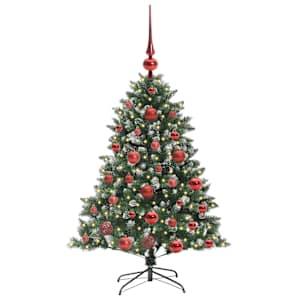 Umělý vánoční stromeček Zelená 120 cm PVC, plast a ocel - obrázek 3