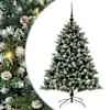 vidaXL Tehisj&otilde;ulupuu Roheline 120 cm PVC, Plastikk ja Teras