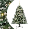 vidaXL Tehisj&otilde;ulupuu Roheline 120 cm PVC, Plastikk ja Teras