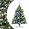 vidaXL Tehisj&otilde;ulupuu Roheline 120 cm PVC, Plastikk ja Teras