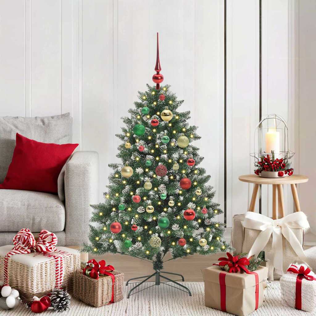 Sapin de Noël artificiel avec 150 LED Vert 85 x 85 x 120 cm