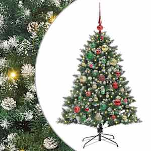 vidaXL Tehisj&otilde;ulupuu Roheline 120 cm PVC, Plastikk ja Teras
