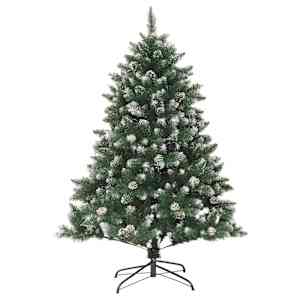 Umělý vánoční stromeček Zelená 150 cm PVC, plast a ocel - obrázek 5