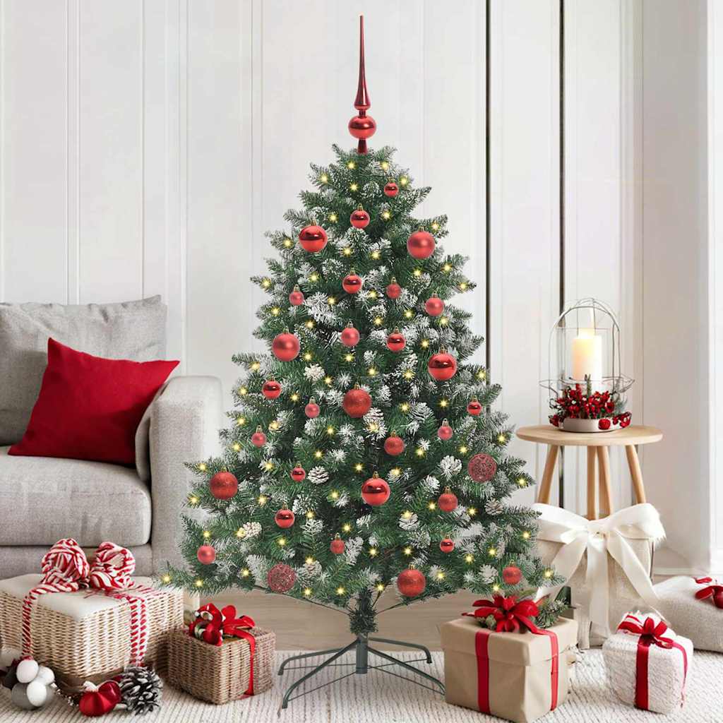 Sapin de Noël artificiel avec 150 LED Vert 105 x 105 x 150 cm
