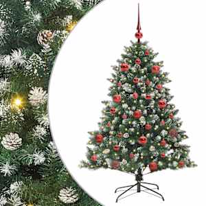 Umělý vánoční stromeček Zelená 150 cm PVC, plast a ocel - obrázek 2