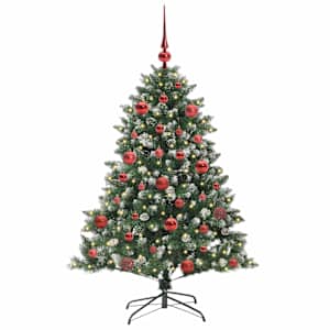 Umělý vánoční stromeček Zelená 150 cm PVC, plast a ocel - obrázek 3