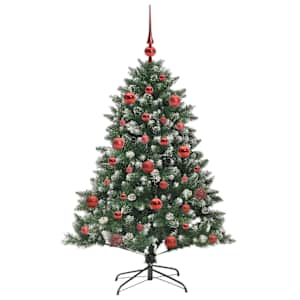 Umělý vánoční stromeček Zelená 150 cm PVC, plast a ocel - obrázek 4