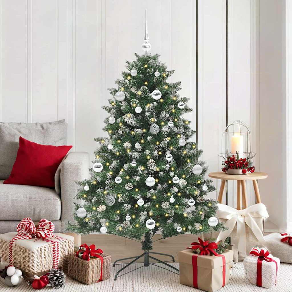 Sapin de Noël artificiel avec 150 LED Vert 105 x 105 x 150 cm