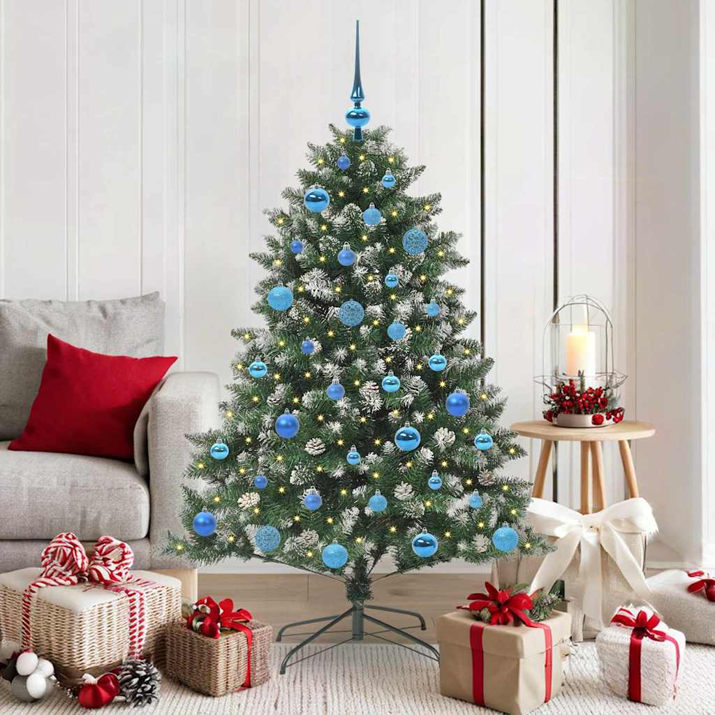 Sapin de Noël artificiel avec 150 LED Vert 105 x 105 x 150 cm