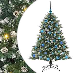 vidaXL Tehisj&otilde;ulupuu Roheline 150 cm PVC, Plastikk ja Teras