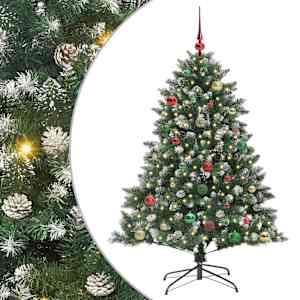 Umělý vánoční stromeček Zelená 150 cm PVC, plast a ocel - obrázek 2